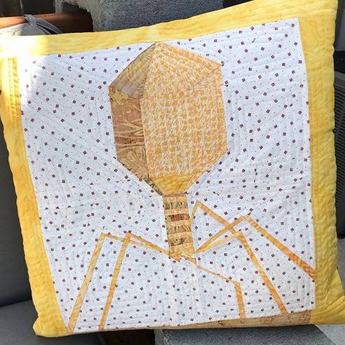 Yellow phage pillow given to Rich Condit